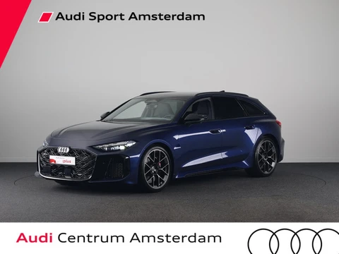 Audi RS 5 Avant e-hybrid 470 kW/639 pk | Audi Sportpakket | Mugelloblau Perl | Panorama-glasdak | He
