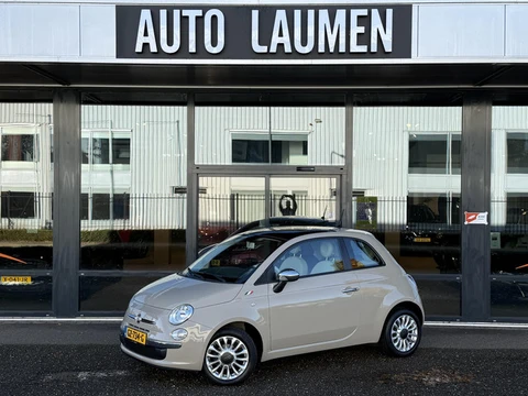 Fiat 500 1.2 Lounge Panodak Airco LM Velgen Radio CD Chrome Mistlampen Kleur Beige Rally (231) Hip!