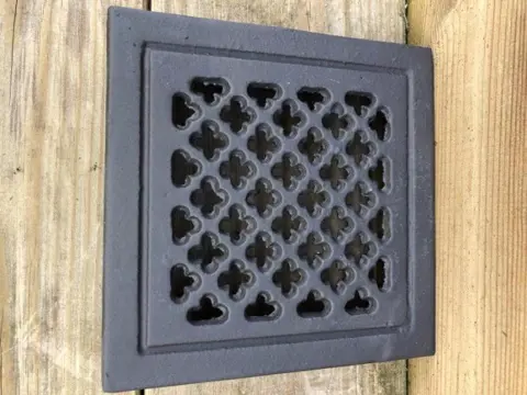 Ventilatierooster vierkant, openhaard , rooster