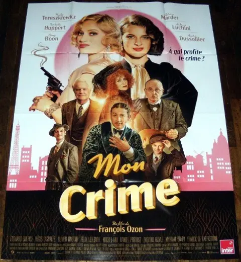 MON CRIME FRANSE filmposter.