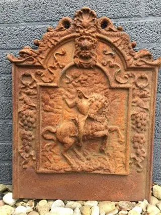 Haardbescherming , haardplaat ,wanddecoratie , muurdeco