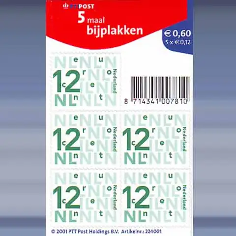 Cijfer Nikkels 12 cent (2002)
