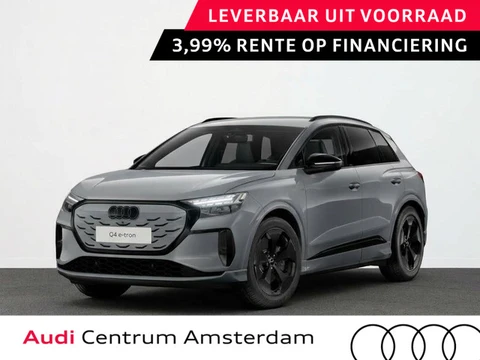 Audi Q4 e-tron S edition 40 63 kWh 204 pk | Optiekpakket zwart | Privacy glas | Trekhaak | Leder/sto