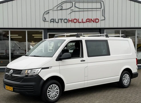 VOLKSWAGEN TRANSPORTER 2.0 TDI 81KW 110PK L2H1 DC DUBBELE CABINE EURO 6 AIRCO/ NAVIGATIE/ CRUISE CONTROL/ 100% DEALERONDERHOUDEN