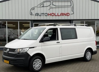 VOLKSWAGEN TRANSPORTER 2.0 TDI 81KW 110PK L2H1 DC DUBBELE CABINE EURO 6 AIRCO/ NAVIGATIE/ CRUISE CONTROL/ 100% DEALERONDERHOUDEN