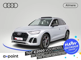 Audi Q5 55 TFSI e S edition 367PK | Panorama dak | Luchtvering | 360 graden camera | Trekhaak | HUD