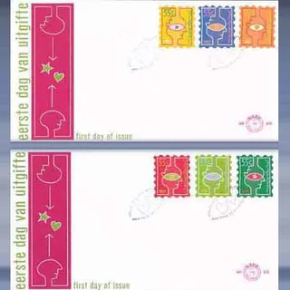 Decemberzegels (2 FDC) (1997)