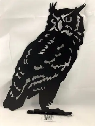 Silhouette uil , tuindecoratie , metaal