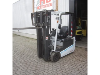 Nissan Heftruck L16Q, elek., triplex, side shift, vorkverstelling.
