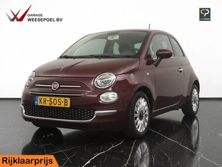 Fiat 500 0.9 TwinAir Turbo Lounge - Panoramadak - Lederen bekleding - Airco - Licht metalen velgen -