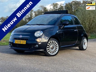 Fiat 500 1.2 Lounge CABRIO AIRCO LMV HALF-LEDER NAP GOED ONDERHOUDEN