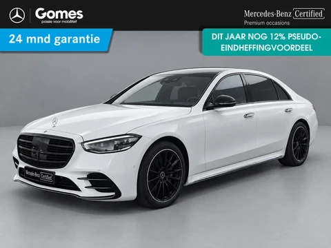 Mercedes-Benz S-klasse 350d 4MATIC Lang AMG Line | Night pakket | Burmester | Memory pakket voor + a