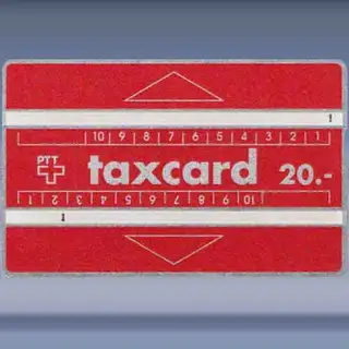 Taxcard 20 Red (002D) (1990)