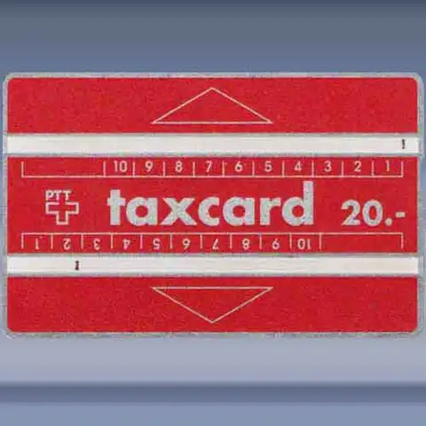 Taxcard 20 Red (902E) (1989)