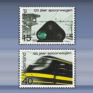 Spoorweg-Jubileumzegels (1964)