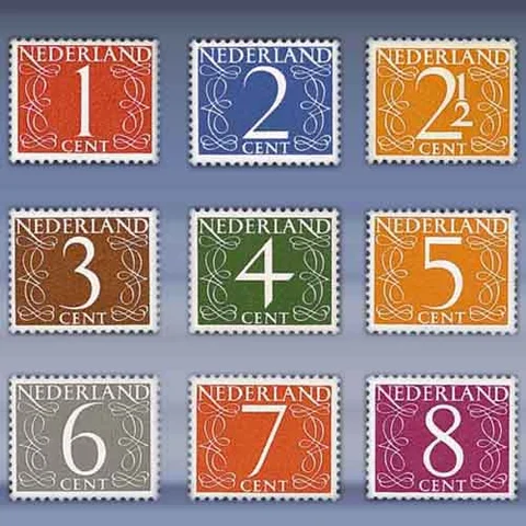 Cijfer zegels (1946)