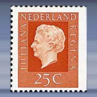 Zegel uit postzegelboekje (nieuwe tekening) (1969)