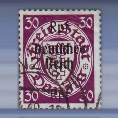 Danzig opdruk Deutsches Reich (1939)