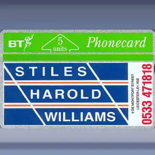 Stiles Harold Williams (Leicester) (okt-91)