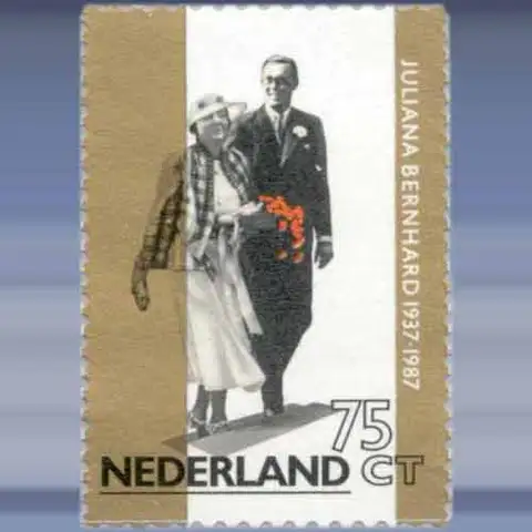Jubileumzegel 50 jaar Huwelijk (1987)