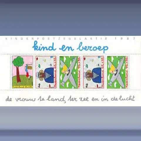 Kinderzegels (blok) (1987)