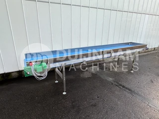 Martin Stolze transportband aluminium	 410 x 66,5 cm met zijprofielen van roestvrij staal
