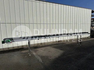 Martin Stolze transportband aluminium 770 cm x  37 cm met zijprofielen van roestvrij staal