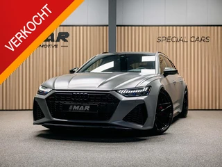 Audi RS6 Avant TFSI quattro | Beton grijs matte | 23 inch Vossen HF7 | Keramisch | Pano | Vaste prij