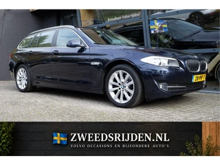 BMW 5 Serie Touring 528i High Executive 6-cilinder Automaat, Leer, Navigatie, Trekhaak