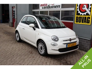 Fiat 500 0.9 TwinAir Turbo Lounge O.a: Clima, Pano-dak, Navi, Pdc, Etc...  Rijklaar! All-in prijs!