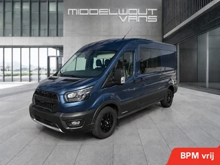Ford Transit 350 2.0 TDCI L3H2 Trail dc 6-Pers | 2x Schuifdeur | 12"inch display