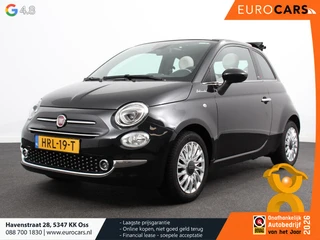 Fiat 500C 1.0 Hybrid Dolcevita Leder Navigatie Apple Carplay/Android Auto Parkeersensoren achter Cru