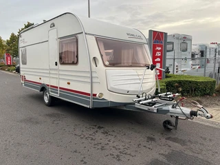 Home-car Racer Spirit 45 | Fietsenrek | Voortent | Fransbed | Kachel | Dinnete