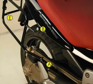 KOFFERBEUGELSET Moto Guzzi 1200 sport 1970 - 2013