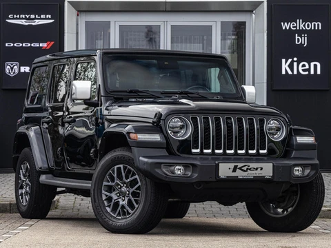 Jeep Wrangler Unlimited 4xe 380 Sahara | Leder | Cruise Control | Sky roof | Camera | Stoel + stuurv
