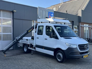 Mercedes-Benz Sprinter 514 CDI 366 Hiab Laadkraan 018T Trekhaak 3500kg trekgewicht Airco 6-Persoons 