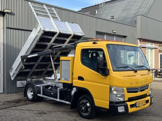 Mitsubishi Canter 3S13 3.0 DI 280 Openlaadbak Kipper Hiab laadkraan Trekhaak 3500kg trekgewicht Gere