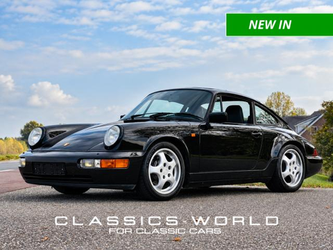 PORSCHE 964 911 Carrera 4 CoupÃ© Â Black Metallic Â French Delivered Â Manual Â Sports Seats Â Sunroof