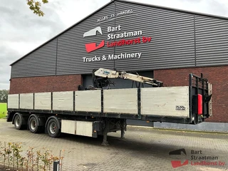 Floor FLO-17-30H2 3 assige stenentrailer met Kennis 16000-R kraan. As 1 liftas, as 2 & 3 gestuurd. B