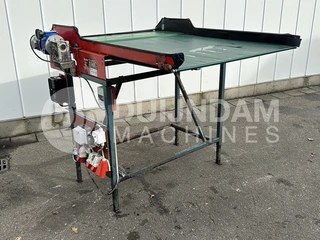 Stas transportband dubbel voor dosering breedte 120 cm lengte 120+50 cm