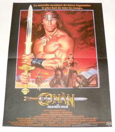 CONAN THE DESTROYER filmposter.