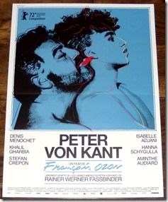 PETER VON KANT FRANSE filmposter.