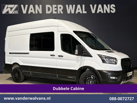Ford Transit 2.0 TDCI 131pk L3H3 Dubbele Cabine Euro6 Inrichting Airco | 6-Zits | Camera | Apple Car