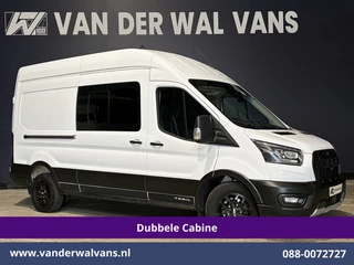 Ford Transit 2.0 TDCI 131pk L3H3 Dubbele Cabine Euro6 Inrichting Airco | 6-Zits | Camera | Apple Car