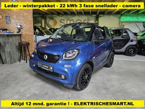 Smart Fortwo cabrio EQ prime - leder - winterpakket - camera - 22 kWh snellader