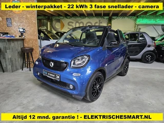 Smart Fortwo cabrio EQ prime - leder - winterpakket - camera - 22 kWh snellader