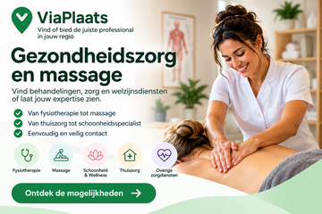 Gezondheidszorg, Massage & Wellness –> Vind nieuwe klanten via ViaPlaats!
