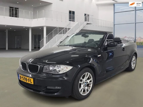 BMW 1-serie Cabrio 118d AUTOMAAT 2009/HIGH EXE/LEDER/BREEDBEELD NAVIGATIE/CRUISE CONTROLE/BOEKJES EN