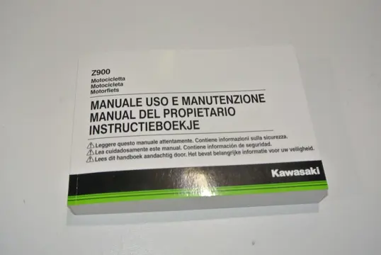 INSTRUCTIEBOEKJE Kawasaki Z 900 2017 - 2019