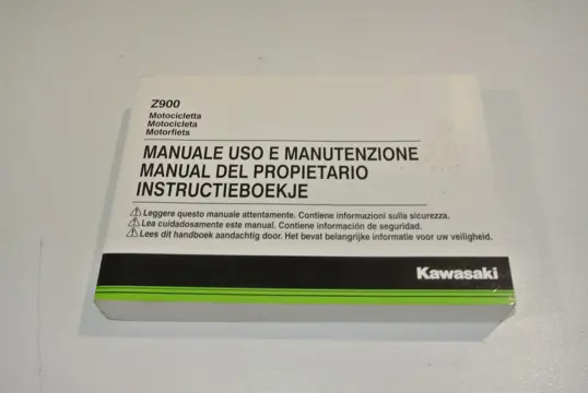 INSTRUCTIEBOEKJE Kawasaki Z 900 2017 - 2019